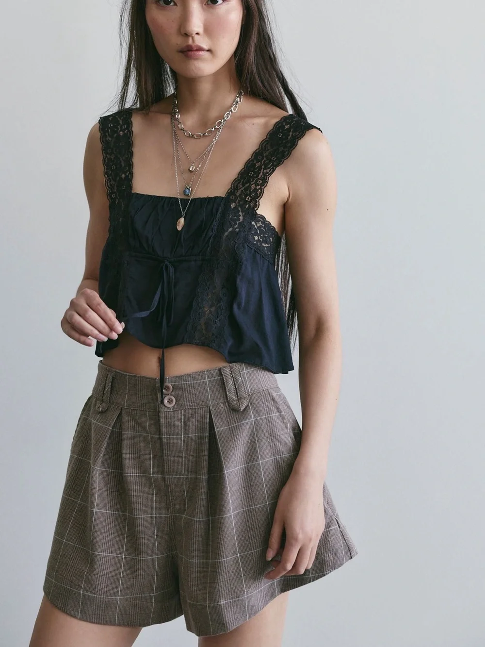 NWT Free People We The Free Marina Menswear Trouser Shorts Size 2